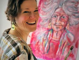 Am 19. Mai eröffnet Britta Künkel ihre Ausstellung "Acryl auf Vinyl" im Deuzer Q