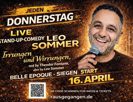 Leo Sommers Programm "Irrungen und Wirrungen, Not by Theodor Fontane, aber by Leo Sommer"